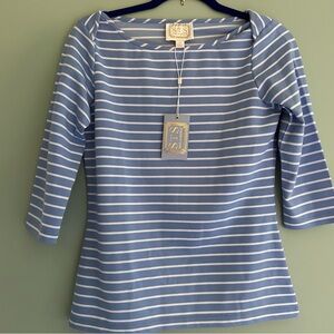 Sail to Sable Striped Women's Boatneck